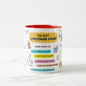 Weihnachts-Kakao-Tasse Zweifarbige Tasse (Mittel)