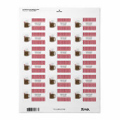 Weihnachts-Kakaoadresse Mailing Labels Adressaufkleber (Vorne)