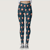 Weihnachts-Kakaopulver und Candy Canes Leggings (Vorderseite)
