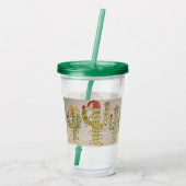 Weihnachts-Kaktus Acryltrinkbecher (Rückseite)