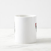 Weihnachts-Kaktus mit Lichtern Kaffeetasse (Mittel)