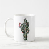 Weihnachts-Kaktus mit Lichtern Kaffeetasse (Links)