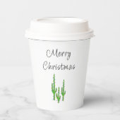 Weihnachts-Kaktus-Wüste Südwestferien Pappbecher (Vorderseite)