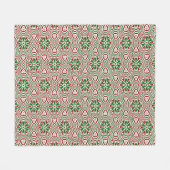 Weihnachts Kaleidoskop Muster Fleecedecke (Vorderseite (Horizontal))
