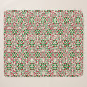 Weihnachts Kaleidoskop Muster Sherpadecke (Vorderseite (Horizontal))