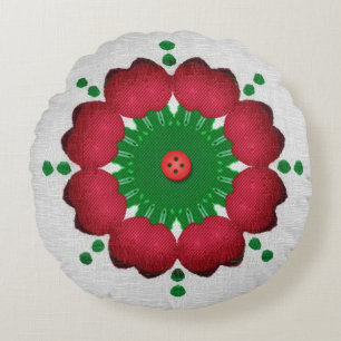 Weihnachts Kaleidoskop Pillow Rundes Kissen