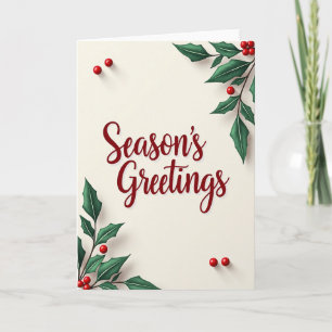 Weihnachts-Kalligrafie-Karte Karte