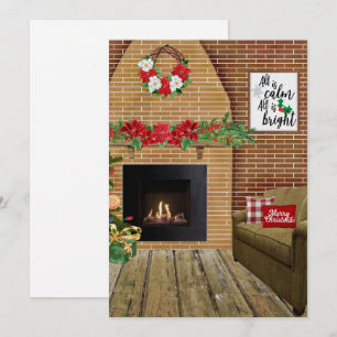 Weihnachts-Kamin 'Alles ist ruhig, alles ist hell'