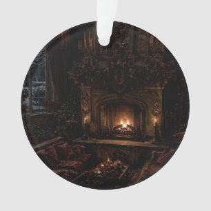 Weihnachts-Kamin-Girlande-Halle-Ornament Ornament