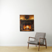 Weihnachts-Kamin Wandteppich (Beispiel)