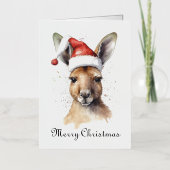Weihnachts Kangaroo anpassbar (Vorderseite)