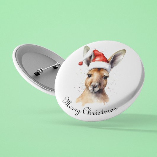 Weihnachts-Kangaroo, anpassbar Button