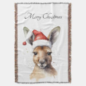Weihnachts-Kangaroo, anpassbar Decke (Vorderseite Vertikal)