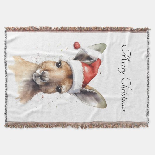 Weihnachts-Kangaroo, anpassbar Decke (Vorderseite)