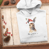 Weihnachts-Kangaroo, anpassbar Hoodie