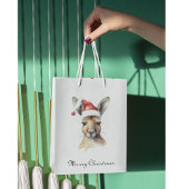 Weihnachts-Kangaroo, anpassbar Mittlere Geschenktüte