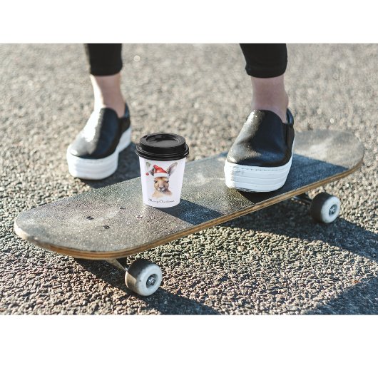 Weihnachts-Kangaroo, anpassbar Pappbecher