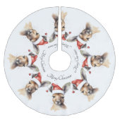 Weihnachts-Kangaroo, anpassbar Polyester Weihnachtsbaumdecke (Vorderseite)