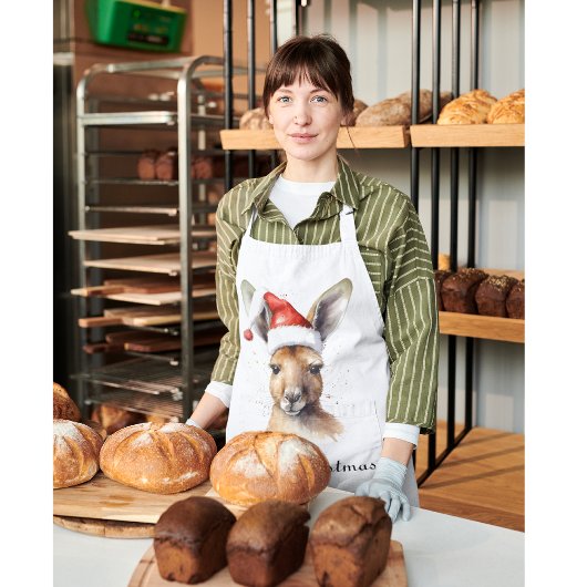 Weihnachts-Kangaroo, anpassbar Schürze