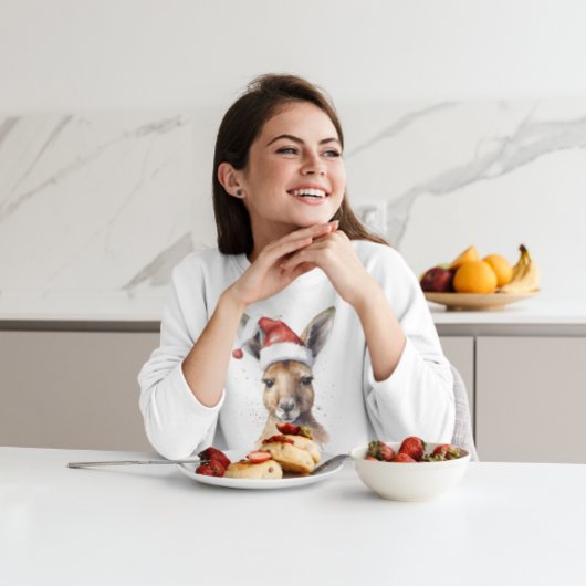 Weihnachts-Kangaroo, anpassbar Sweatshirt