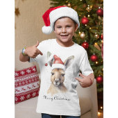 Weihnachts-Kangaroo, anpassbar T-Shirt