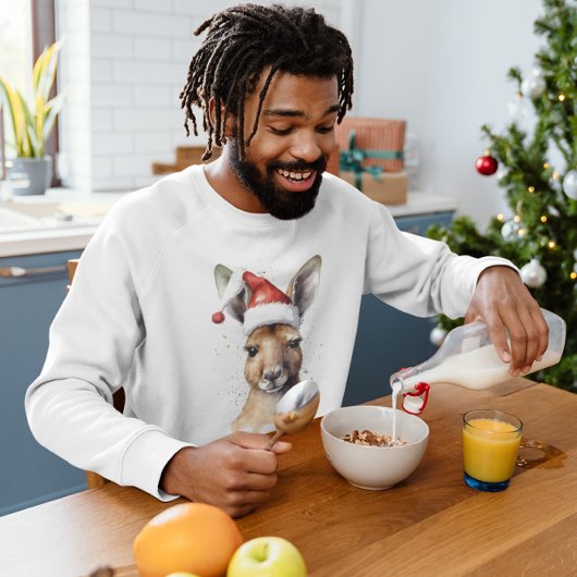 Weihnachts-Kangaroo, anpassbar T-Shirt