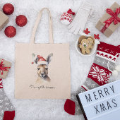 Weihnachts-Kangaroo, anpassbar Tragetasche