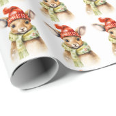 Weihnachts Kangaroo Wrapping Paper Geschenkpapier (Rolleneckpunkt)