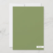 Weihnachts-Kaninchen-Schneekarte Einladung (Rückseite)