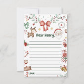 Weihnachts-Kapsel-Merkkarte Dankeskarte (Vorderseite)