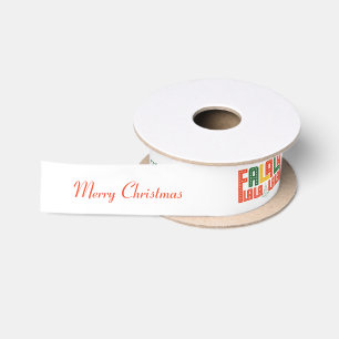 Weihnachts Karaoke Carols Choir Geschenkswap Satinband