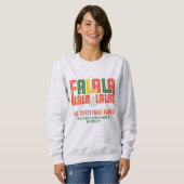 Weihnachts Karaoke Carols Chorgruppe Sweatshirt (Vorne ganz)