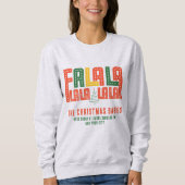 Weihnachts Karaoke Carols Chorgruppe Sweatshirt (Vorderseite)