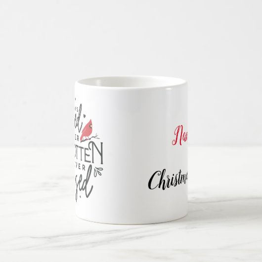 Weihnachts-Kardinal 13 Personalisiert Kaffeetasse (Mittel)