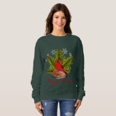 Weihnachts-Kardinal Bird Holiday T - Shirt (Vorne ganz)