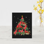 Weihnachts-Kardinal Birds Schneezeit Weihnachten W Karte (Gelbe Blume)