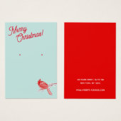 Weihnachts-Kardinal "Earring Juwelier" (Vorne & Hinten)