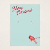 Weihnachts-Kardinal "Earring Juwelier" (Vorderseite)