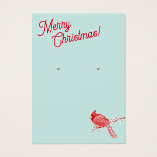 Weihnachts-Kardinal "Earring Juwelier"