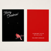 Weihnachts-Kardinal "Earring Juwelier" (Vorne & Hinten)