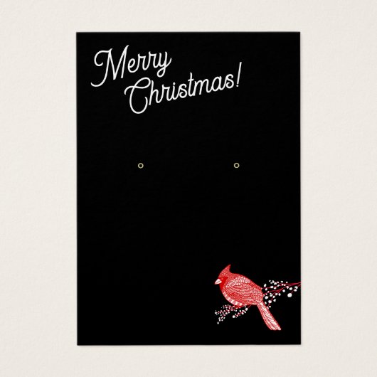 Weihnachts-Kardinal "Earring Juwelier" (Vorderseite)