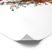 Weihnachts-Kardinal-Familie von drei Poster (Ecke)