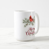 Weihnachts-Kardinal-Feiertag Kaffee Tasse (VorderseiteRechts)
