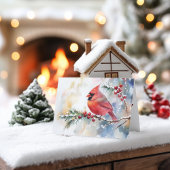 Weihnachts-Kardinal Feiertagskarte