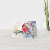 Weihnachts-Kardinal Feiertagskarte (Vorderseite)