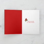 Weihnachts-Kardinal Feiertagskarte (Innenseite)