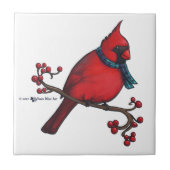 Weihnachts-Kardinal Fliese (Vorderseite)