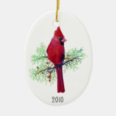 Weihnachts-Kardinal Foto Ornament to Customize (Vorne)