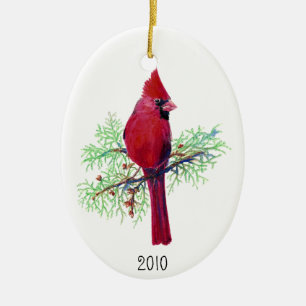 Weihnachts-Kardinal Foto Ornament to Customize