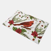 Weihnachts-Kardinal Fußmatte (Schrägansicht)